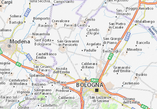 Sala Bolognese Map