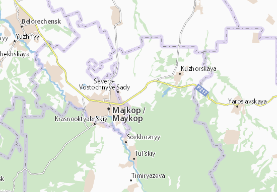 Karte Stadtplan 17 let Oktyabrya
