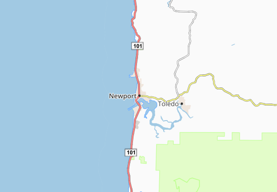 Kaart Plattegrond Newport