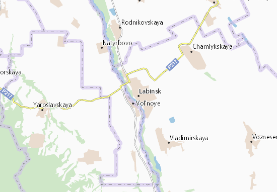 Karte Stadtplan Labinsk