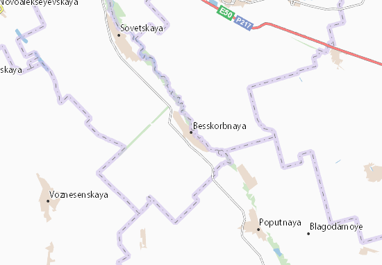 Mapa Besskorbnaya