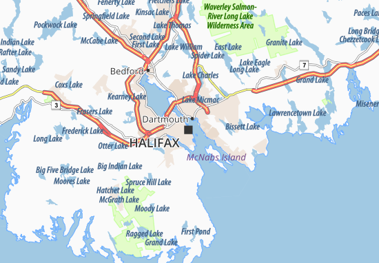 Mapa Halifax