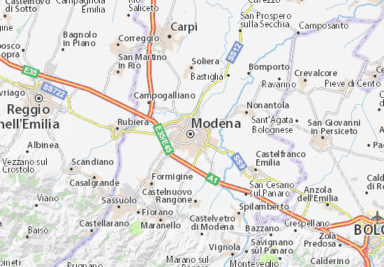 Mapa Modena