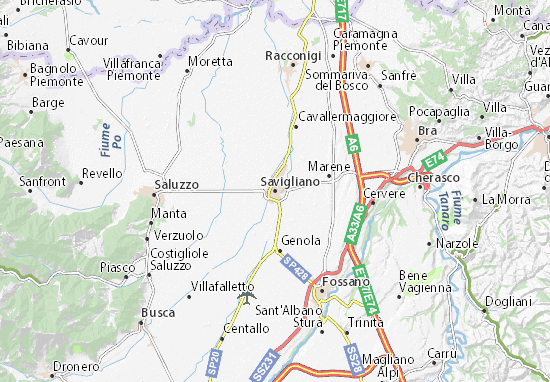 Savigliano Map