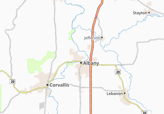 Mapa North Albany