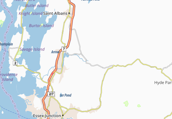 Kaart Plattegrond Fairfax