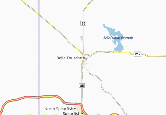 Mapa Belle Fourche