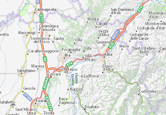Santa Vittoria d&#x27;Alba Map