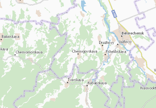 Mapa Chernigovskaya