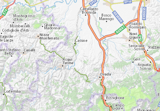 Rivalta Bormida Map