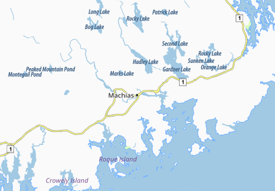 Mapa Machias