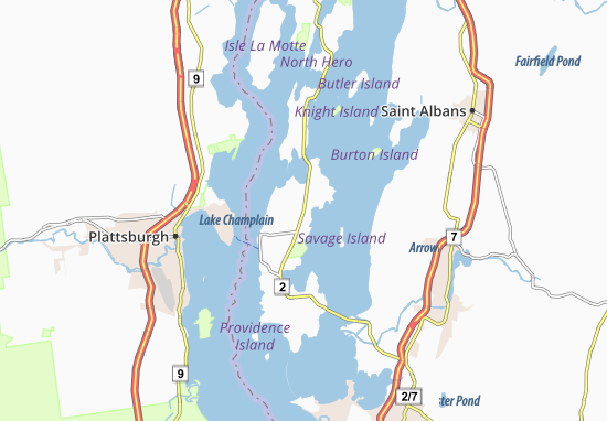 Karte Stadtplan Grand Isle