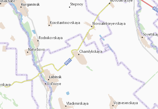 Kaart Plattegrond Chamlykskaya
