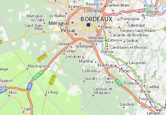 Léognan Map