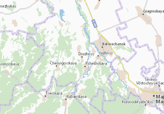 Mapa Druzhnyy