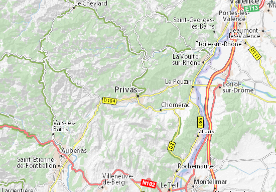 Privas Map