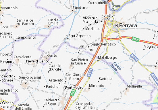 Kaart Plattegrond San Vincenzo