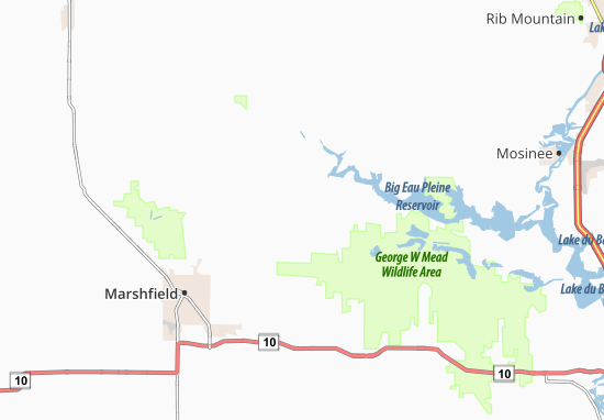 Kaart Plattegrond Rozellville