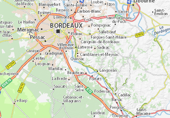Baragne Map