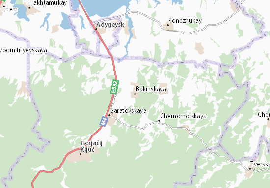 Karte Stadtplan Bakinskaya