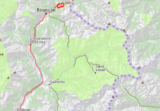 Kaart Plattegrond Château-Queyras
