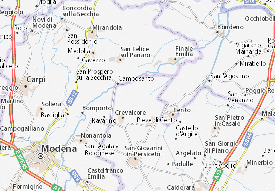 Karte Stadtplan Bottega
