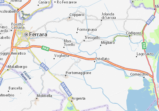 Kaart Plattegrond Rovereto