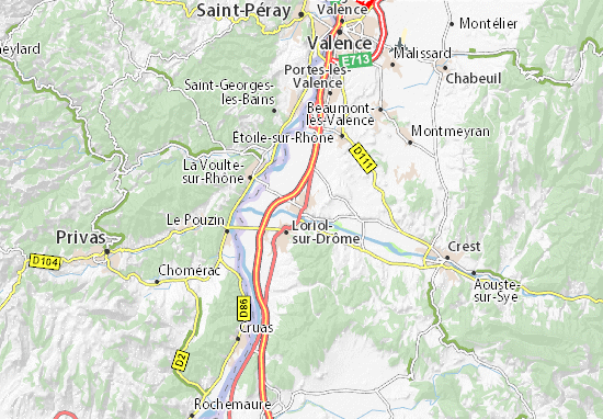 Karte Stadtplan Livron-sur-Drôme
