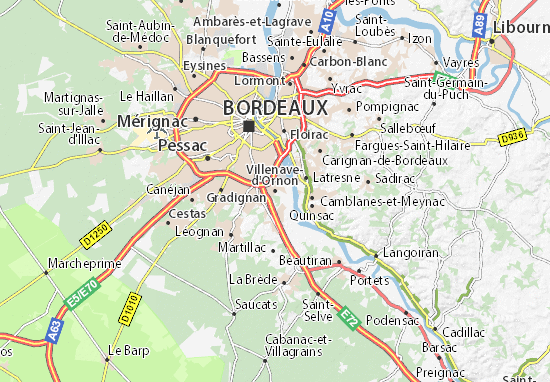 Mapa Villenave-d&#x27;Ornon