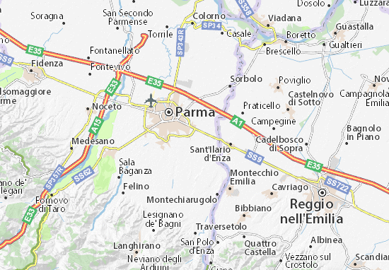 Karte Stadtplan Castagnola