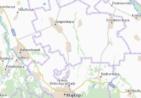 Kaart Plattegrond Kelermesskaya