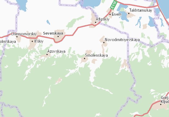 Kaart Plattegrond Smolenskaya