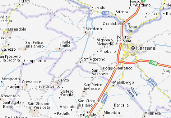 Karte Stadtplan San Carlo