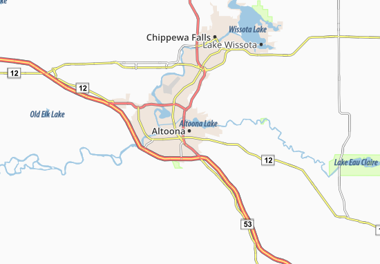 Kaart Plattegrond Altoona