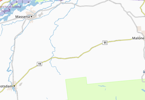 Kaart Plattegrond North Lawrence