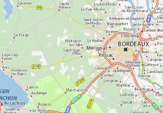 Karte Stadtplan Saint-Jean-d&#x27;Illac