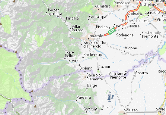 Bricherasio Map