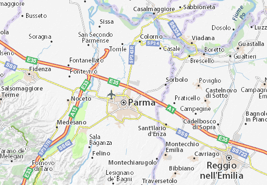 Karte Stadtplan Ugozzolo