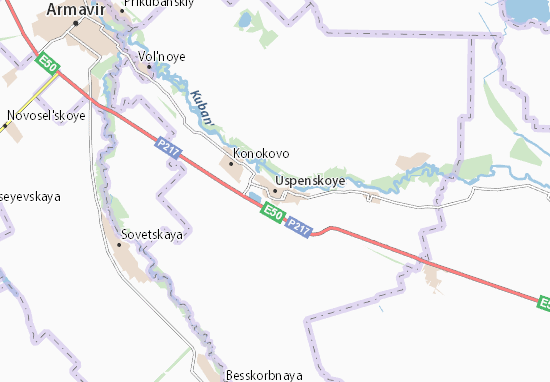 Mapa Uspenskoye