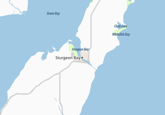 Kaart Plattegrond Sturgeon Bay