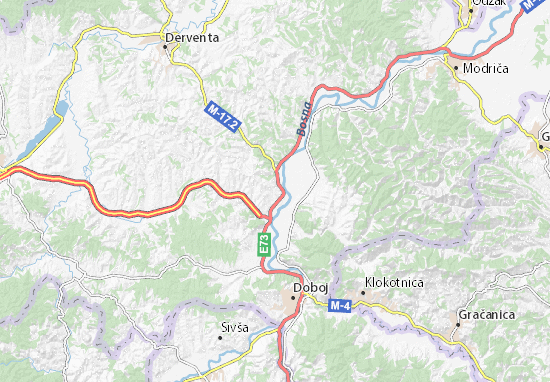 Kaart Plattegrond Kotorsko