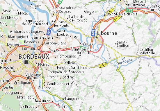 Carte-Plan Saint-Germain-du-Puch