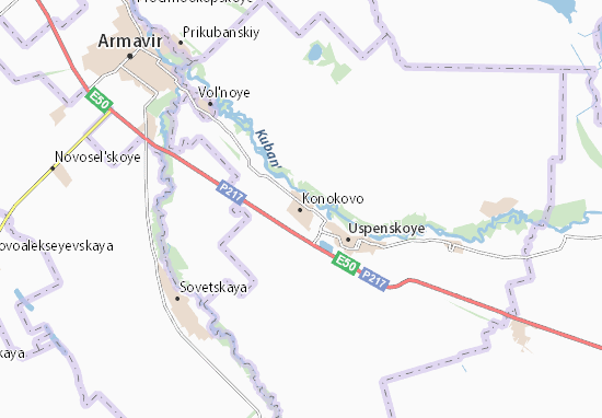Karte Stadtplan Konokovo