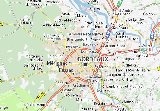 Le Bouscat Map