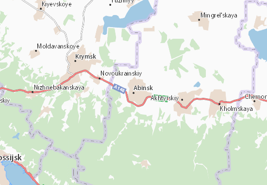 Karte Stadtplan Abinsk
