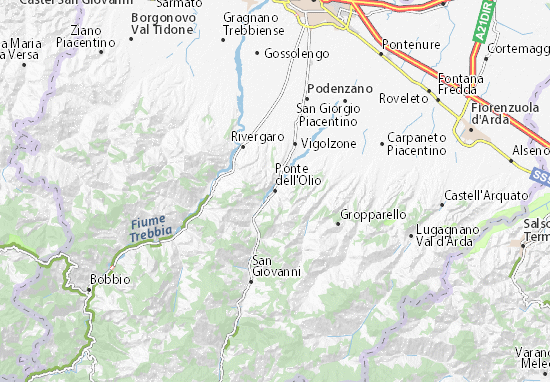 Karte Stadtplan Ponte dell&#x27;Olio