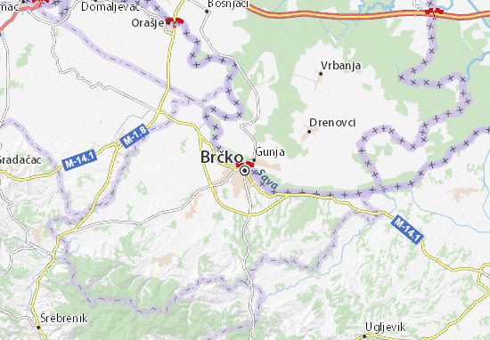 Karte Stadtplan Brčko
