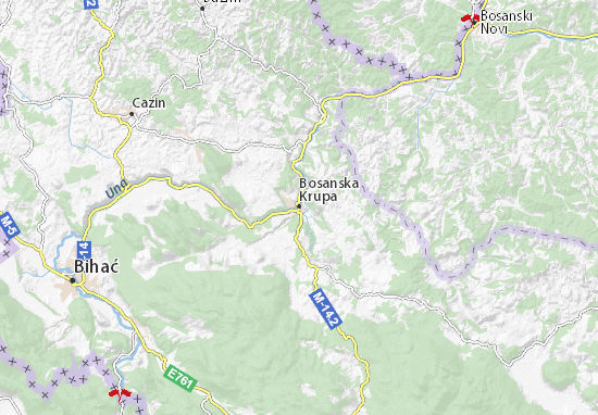 Kaart Plattegrond Bosanska Krupa
