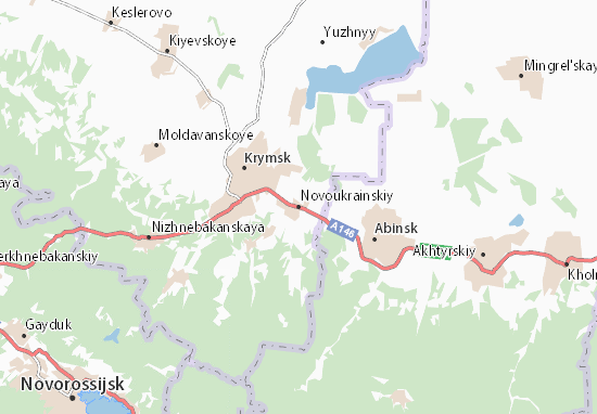 Karte Stadtplan Novoukrainskiy