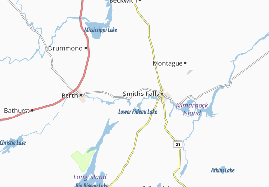 Mapa North elmsley